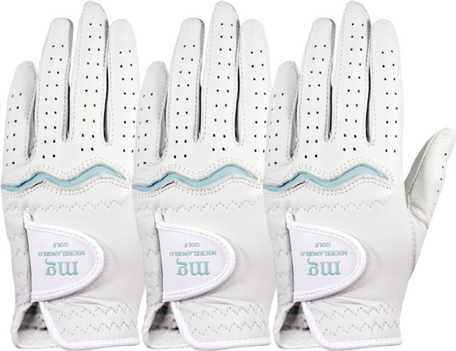 미켈란젤로 주니어 올양피 골프장갑 (왼손에착용)3장 어린이&작은손용 3P 1SET, 3개