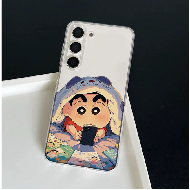 귀여운 고양이 이불 잠옷 짱구 갤럭시S26&S26PLUS&S26ULTRA 폰케이스