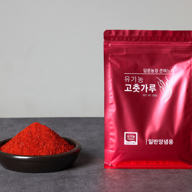 농업회사법인 대성주식회사 대성(주) 답운농장 큰며느리 유기농고춧가루, 1개, 250g
