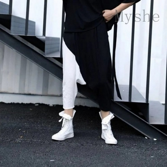 Sealang 여성용 봄여름 똥싼바지 캐주얼 팬츠 힙합 바지 cong0108DE37