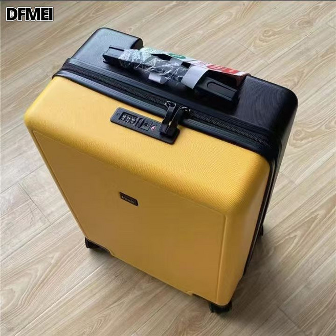 DFMEI 日系行李箱男商務拉桿箱女學生旅行箱萬向輪密碼箱20寸登機箱拉鍊