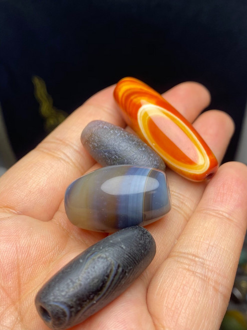 天眼天珠圓珠配珠吊墜鎖骨珠配飾掛件, 如圖所示, 1個