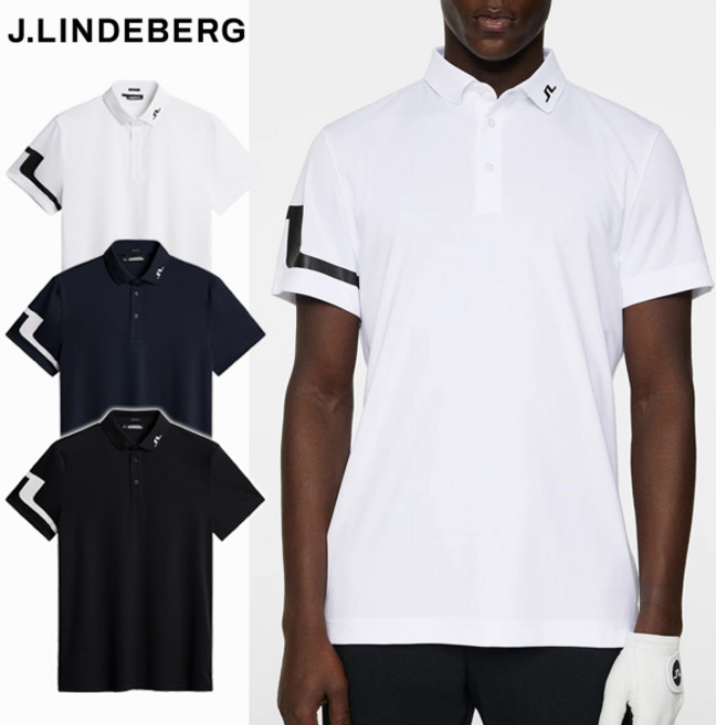 제이린드버그 골프웨어 남성 반팔 티셔츠 / 남자 히스 레귤러핏 폴로 / 편안한 핏 / 속건 수분 배출 GMJT06335 0000 6855 9999