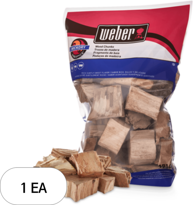 웨버 훈연 청크 히코리, 2kg, 1개