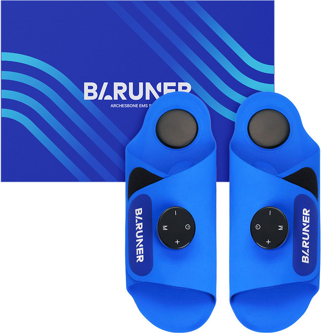 바르너 아치스본 EMS 슬리퍼 저주파 발마사지기 무선 안마기, 1개