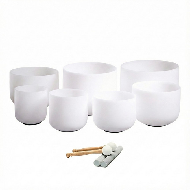 마음보건소 크리스탈싱잉볼 6-12인치 7개 세트, 1세트