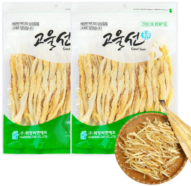 [고울선] 손질 먹태 부드러운 먹태채 맥주안주 주전부리, 2개, 70g