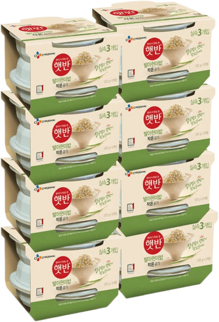 cj제일제당 햇반 발아현미밥 작은공기 130g 24개