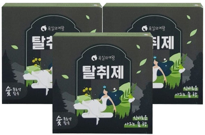 욕실의여왕 생활 탈취제 / 아그노숲 / 3개 / DY, 230g