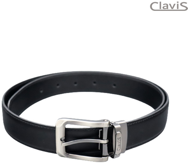 클라비스 의료기기 벨트 파워벨트 골프벨트 남자 가죽 벨트 근육통완화 식약처 의료기기, 블랙, 1개