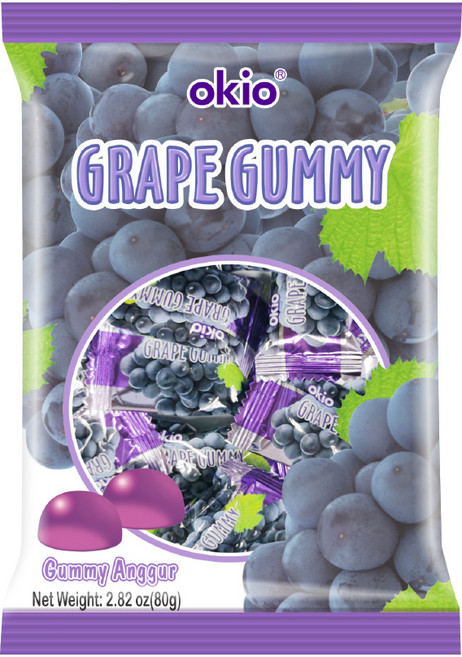 오키오 구미 젤리 포도, 80g, 24개