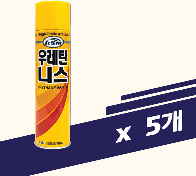 일신 뿌리는 니스 스프레이 420ml 5개 광택 코팅