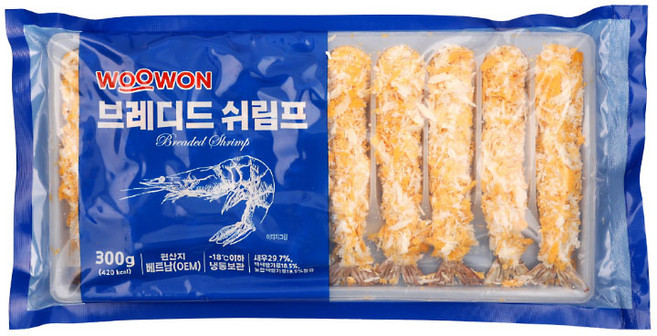 빵가루새우 300G(10미), 300g, 1개