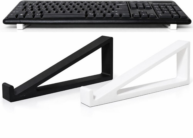 틸럭스 책상 논슬립 키보드 거치대, 1세트, 블랙