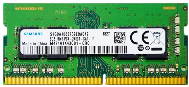 삼성 노트북 메모리 DDR4 8GB PC4-2400T 19200, 1개