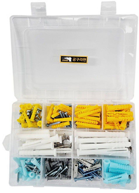 공구라면 ( 09RM ) 석고보드앙카피스100p세트 콘크리트칼블럭피스220p세트, [선택2]콘크리트칼블럭피스220p세트, 1세트