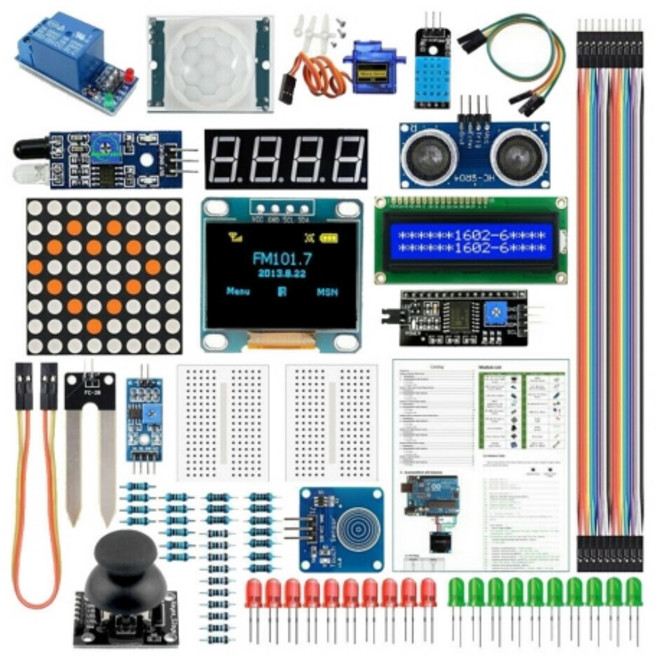 아두이노 UNO R3 MEGA 87in1 스타터키트 센서모듈세트, 1개