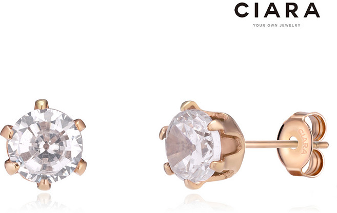 CIARA 써지컬스틸 Forli 미니스톤 귀걸이