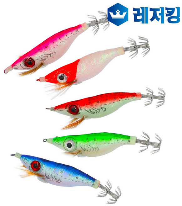 막물어 왕눈이에기 쭈꾸미낚시채비 갑오징어에기, 레드