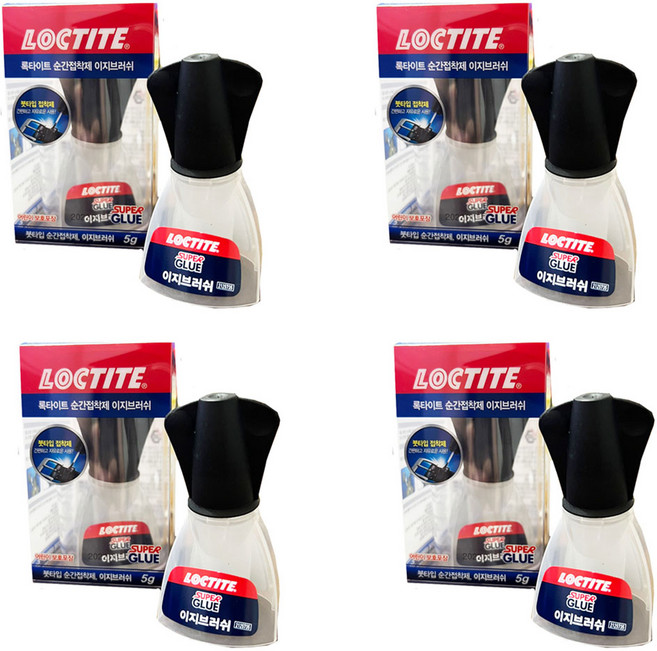 록타이트 401 이지브러쉬 5g 붓타입 순간접착제, 4개