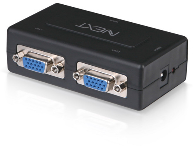 넥스트유 1대2 VGA 모니터 분배기 NEXT-2302VSP, 1:2 VGA 분배기-[NEXT-2302VSP], 1개