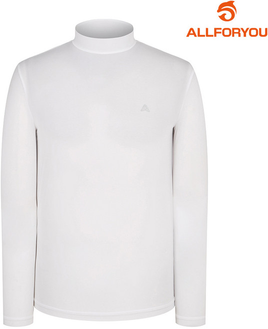 [올포유] 남성 베이직 냉감 베이스레이어 반목 티셔츠 AMTHM3171-100