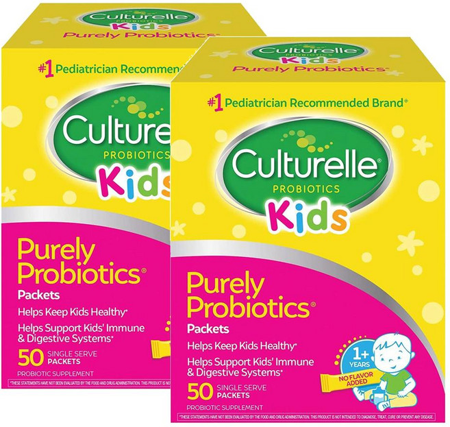 컬처렐 키즈 퓨얼리 프로바이오틱스 50포입 Culturelle Kids Purely Probiotics, 50정, 2개