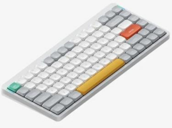 가능 로우 V2 프로파일 Windows Nuphy 75% 및 스위치 무선 호환 Air75, Wisteria Switch, 없음, Ionic White, 5) Ionic White - Cowberry Swit, 없음