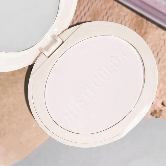 HISYI 프레스드 세팅 파우더 오일 컨트롤 모공 블러 롱래스팅 페이스 매트 피니쉬 트랜슬루센트