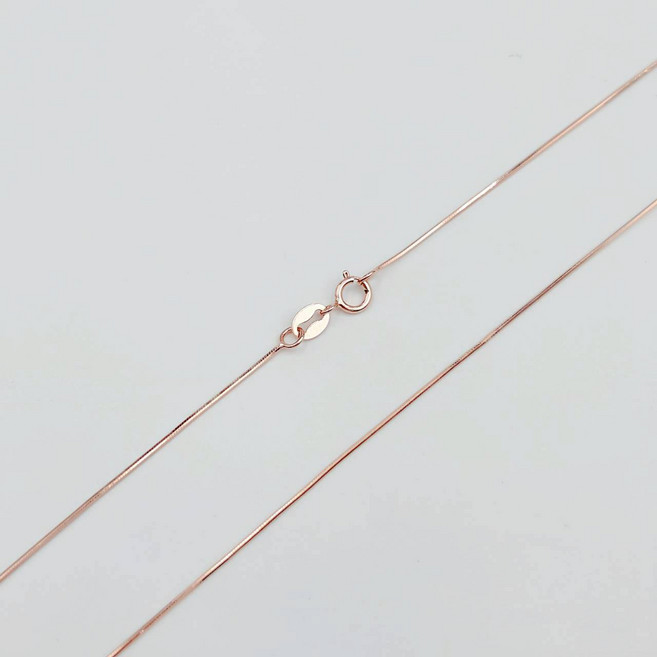 AND JEWEL 925銀 玫瑰金 肖邦鍊 45cm