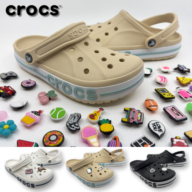 [국내정품] 크록스 바야밴드 클로그 남녀공용 슬리퍼 샌들 실내화 + 문앞설렘 악세사리 증정