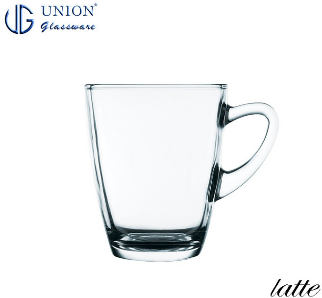 UNION Latte 拿鐵杯 340mL 咖啡杯 飲料杯 玻璃馬克杯, 1個