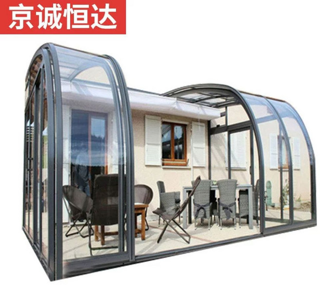 썬룸 테라스 폴딩도어 차양막 비가림 온실 지붕 시공, A. Jingcheng Hengda 모바일 태