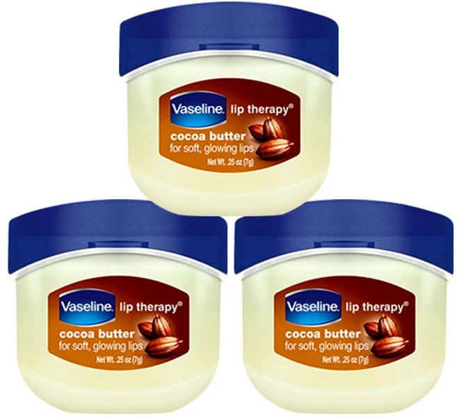바세린 립 테라피 립밤, 코코아 버터, 7g, 3개 - 쿠팡