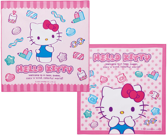 KB4WN-A 스케이터(Skater) 도시락 크로스 런치 크로스 어린이용 2장 세트 산리오