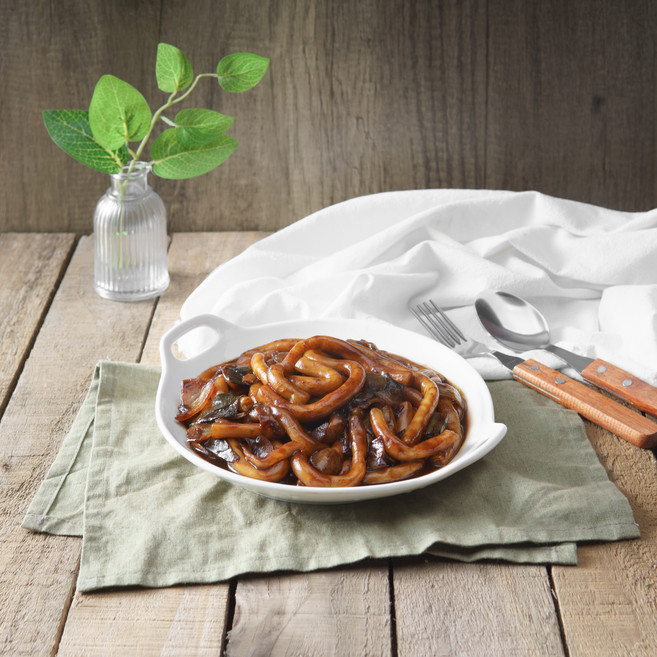 (짜장떡볶이) 카우 떡볶이 업소용 캠핑용 짜장 떡볶이 분말소스, 짜장떡볶이 분말소스, 순한맛, 500g, 1개