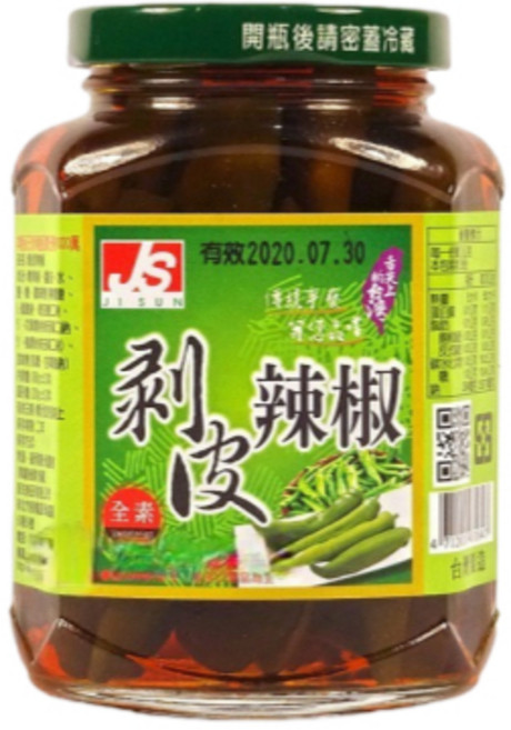 JS 剝皮辣椒 380g, 1個, 1罐