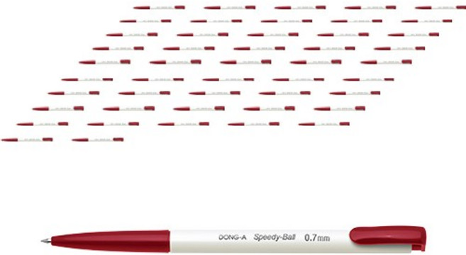 동아 스피디볼 24p 세트 0.7mm, Red, 2세트