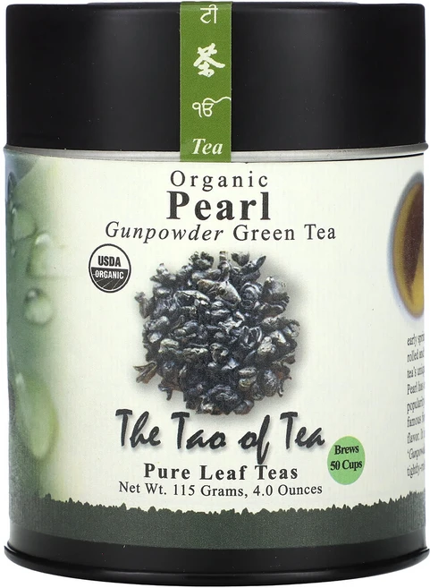 The Tao of Tea 오가닉 건파우더 그린 티 펄 4.0 oz (115 g), TheTaoofTea오가닉건파우더그린티펄40oz115g, 115g, 1개, 1개입 - 쿠팡