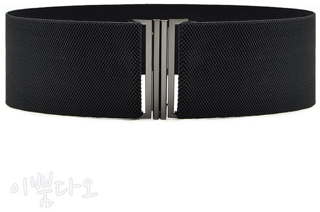 이뿜다오 7.5cm 와이드 여성 패딩 원피스 코트 코디 밴드 스판 고무줄 벨트 허리띠