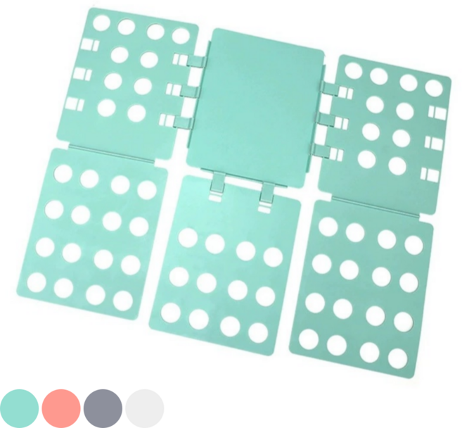 케이디리빙 빨래개기 정리 옷개기 옷접기 판, 민트, 1개