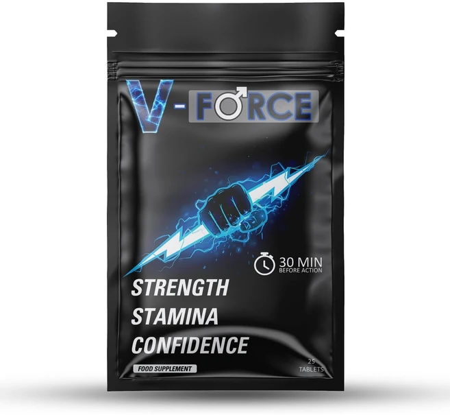 MAPEinc 영국직배 남성용 V-Force MAX 블루 엑스트라 스트롱 100mg 증폭 강화된 힘과 탄력 장시간결과 더 강하고 단단한 성능 보충제, 1개, 25정 - 쿠팡