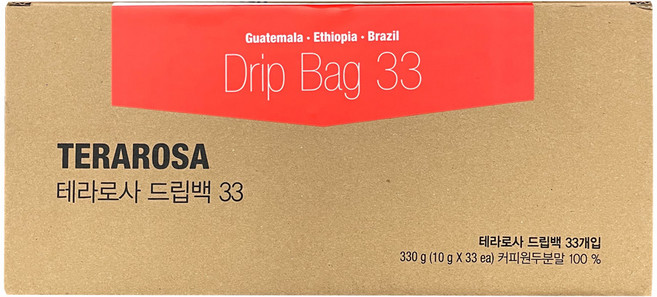 테라로사 드립백 커피, 10g, 33개입, 1개