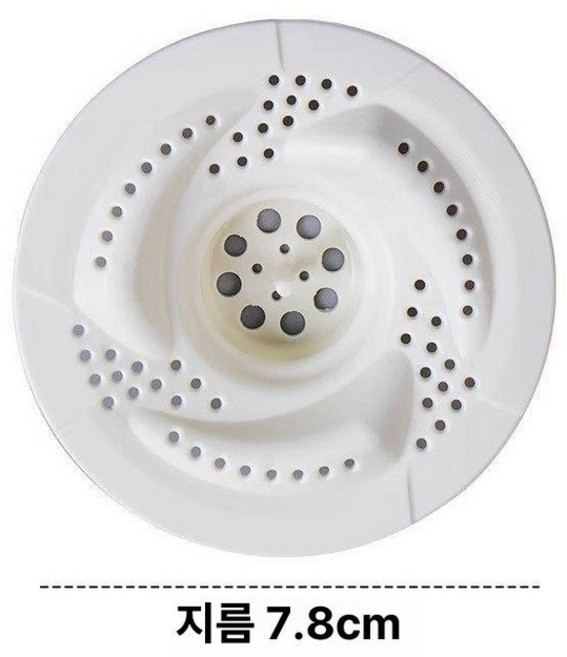 욕실 화장실 배수구 하수구트랩 거름망 소용돌이 필터, 기본 색상, 2개