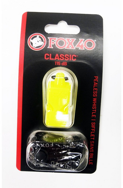 FOX40 Classic 系列求生哨 115db 附繫繩, 螢光色, 1個