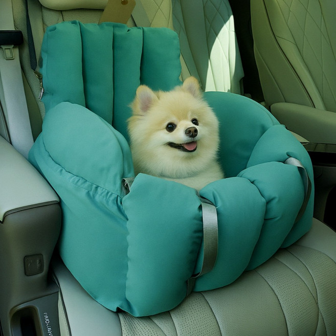 바투하루 강아지 카시트 이동가방, 1개, 민트색