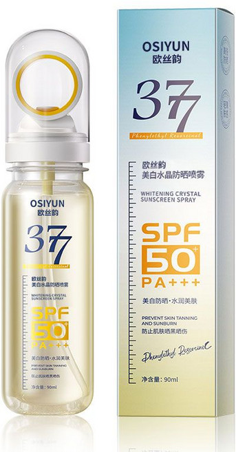 韓國防曬水臉部防曬男女冰感防曬水防曬噴霧SPF50 防曬霜防曬乳可上飛機捷運身體防曬, 1件, SPF50++++水感防曬噴霧90ml一瓶, 90ml