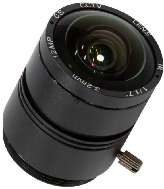 B43C 라즈베리 파이 HQ 카메라용 120도 초광각 CS 렌즈 수동 초점이 있는 3.2mm 초점 거리