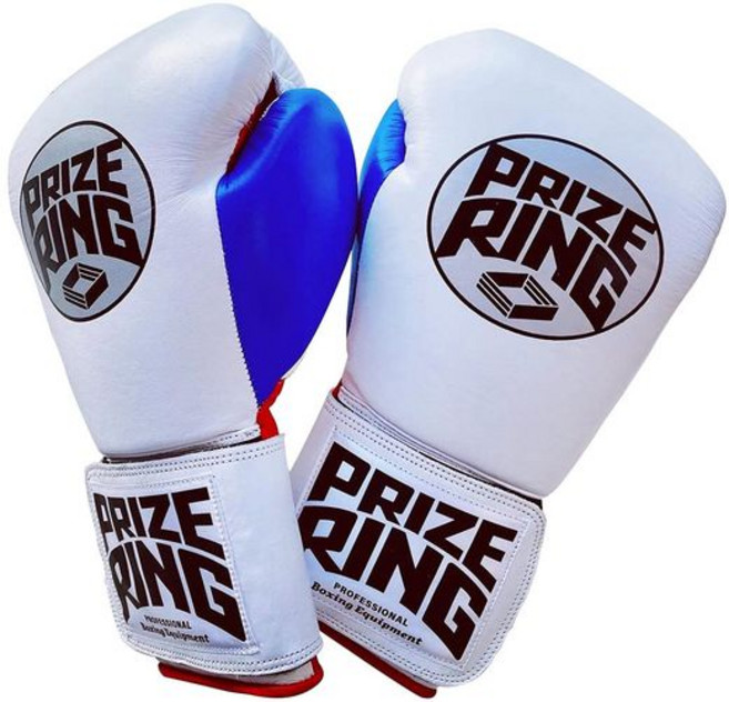 PRIZE RING프라이즈 링 Professional 5.0 권투 글러브 화이트블루 레드 10oz