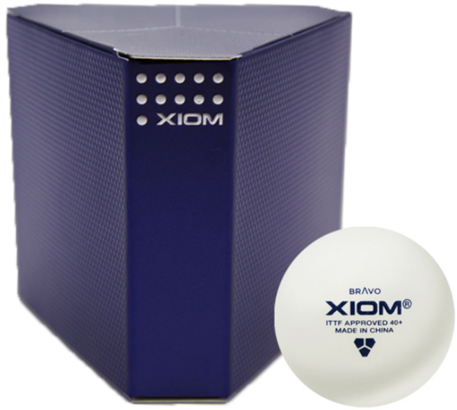 엑시옴 탁구공 ABS 브라보 시합구 (6개입) ITTF 국제탁구연맹인증, 흰색